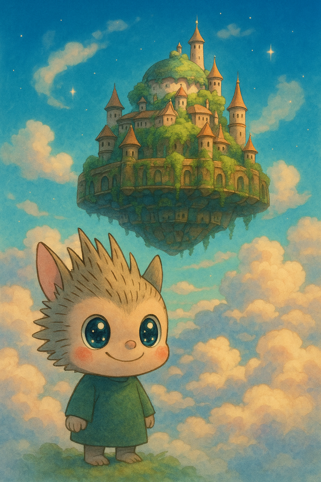 Castle in Clouds Style